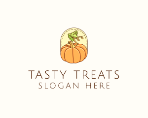 Pumpkin Vegetable Harvest logo design