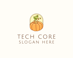 Pumpkin Vegetable Harvest logo design