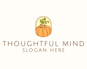 Pumpkin Vegetable Harvest logo design