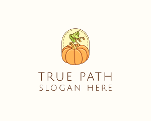 Pumpkin Vegetable Harvest logo design