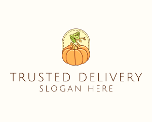 Pumpkin Vegetable Harvest logo design