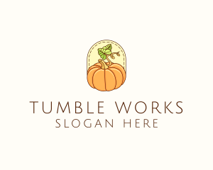 Pumpkin Vegetable Harvest logo design