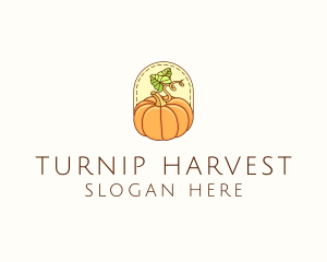 Pumpkin Vegetable Harvest logo design