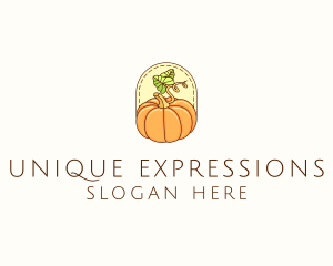 Pumpkin Vegetable Harvest logo design