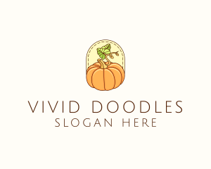 Pumpkin Vegetable Harvest logo design