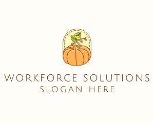 Pumpkin Vegetable Harvest logo design