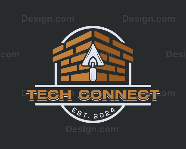 Masonry Bricklaying Contractor Logo