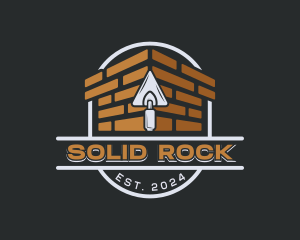 Masonry Bricklaying Contractor logo design