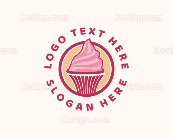 Sweet Cupcake Baking Logo