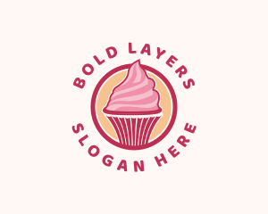 Sweet Cupcake Baking Logo