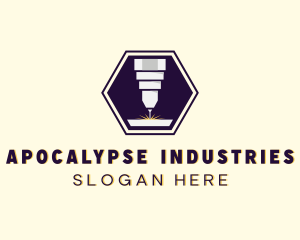 Industrial CNC Laser Cutter logo design