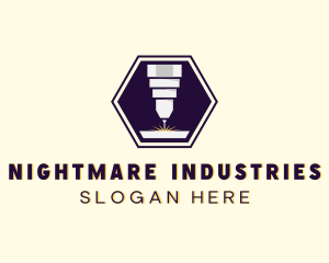 Industrial CNC Laser Cutter logo design