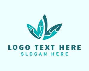 Teal Leaf Botanical logo