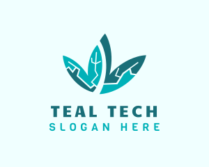 Teal Leaf Botanical logo