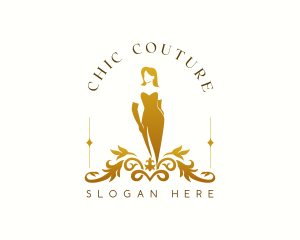 Luxury Fashion Gown logo design