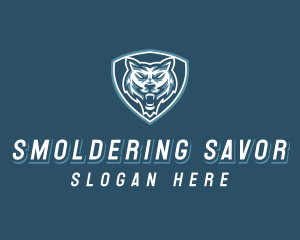 Wild Wolf Shield Gaming logo design