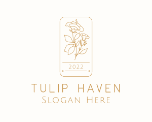 Golden Tulip Badge logo design