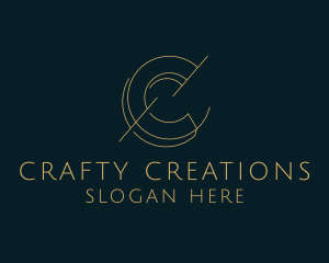 Upscale Enterprise Letter C logo design