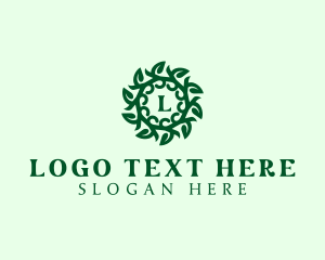 Organic Leaves Plant logo