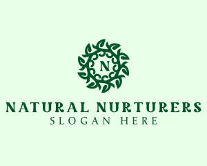 Organic Leaves Plant logo design