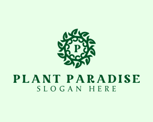 Organic Leaves Plant logo design