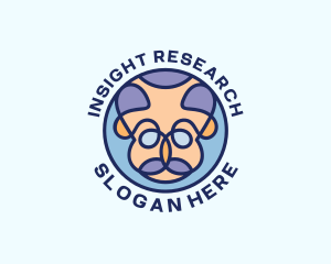 Researcher Scientist Man logo