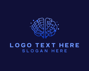 Advanced - Brain Smart Technology logo design