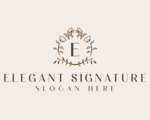 Elegant Floral Boutique logo design