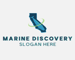 Marine Ocean Whale  logo design