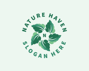 Leaf Nature Botanical logo design