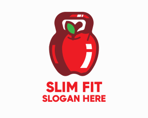 Apple Kettlebell Fitness Diet logo design