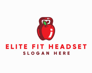 Apple Kettlebell Fitness Diet logo design