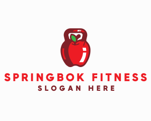 Apple Kettlebell Fitness Diet logo design