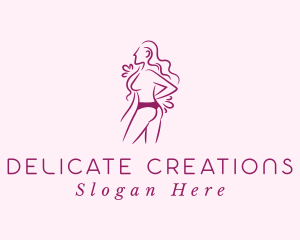 Sexy Woman Undergarment logo design