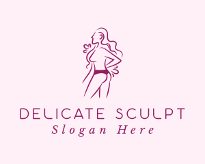 Sexy Woman Undergarment logo design