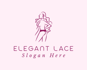 Sexy Woman Undergarment logo design