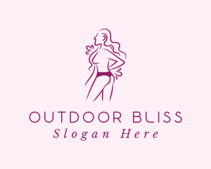 Sexy Woman Undergarment logo design