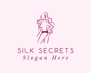 Sexy Woman Undergarment logo design