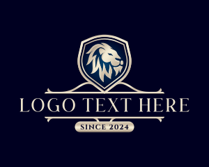 Luxury Lion Crest logo