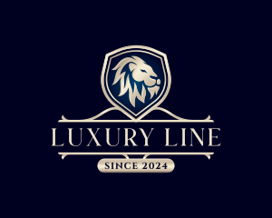 Luxury Lion Crest logo design