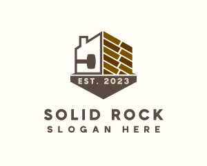 Brick House Construction logo design