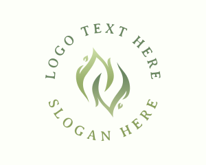 Organic Natural Leaf Logo