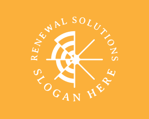 Renewable Solar Energy  logo design