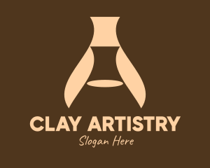 Brown Clay Pot Vase logo design