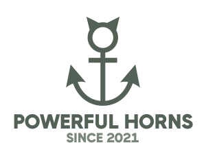 Devil Horns Anchor logo design