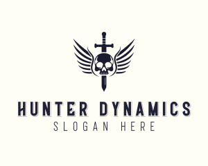 Hunter Skull Sword logo