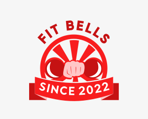 Fitness Barbell Gym Workout  logo design