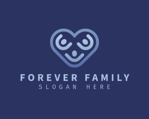 Heart Love Family logo design