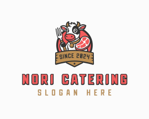 Meat Cow Dining logo design