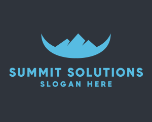 Glacial Mountain  Summit logo design